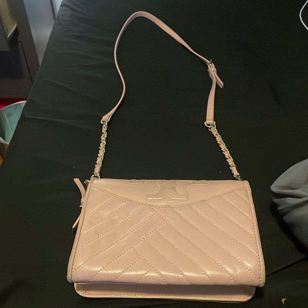 Authentic Tory Burch Light Pink Crossbody